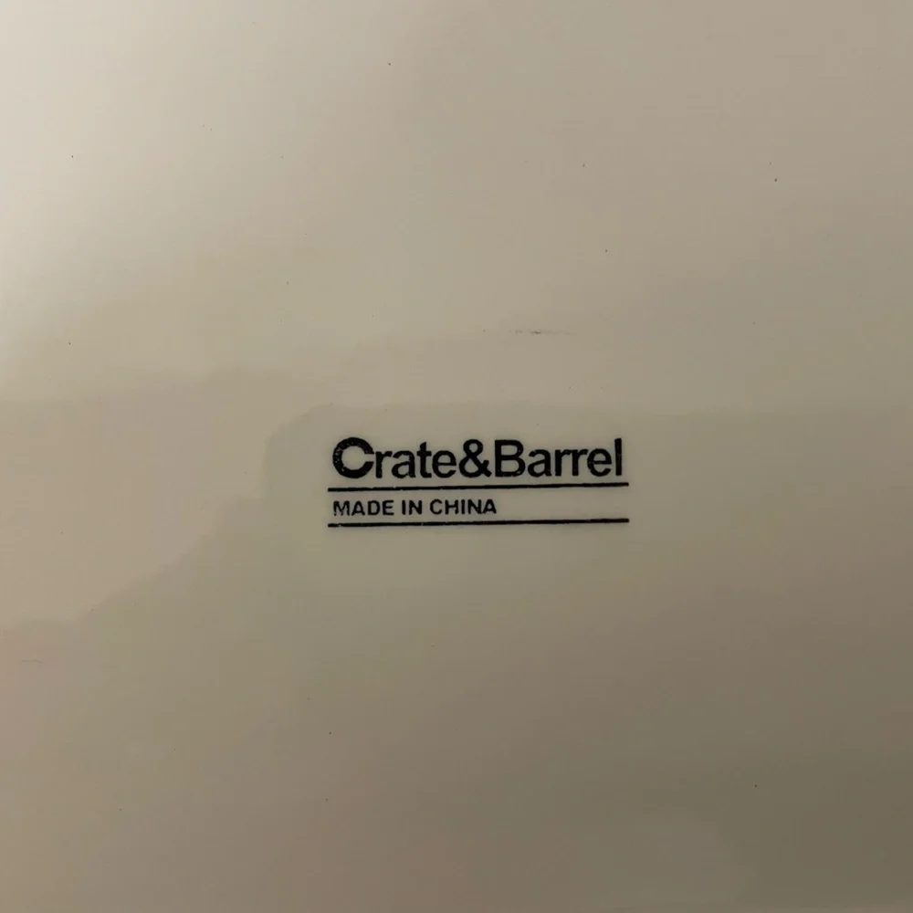 Crate & Barrel Mambo Vegetable Tray Platter